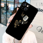 Music Notes telefoni&uuml;mbris iPhone 13 12 11 Pro Max 8 6 7 Plus SE 2020 XR X XS MAX pehme tagakaas iphone 5 5S
