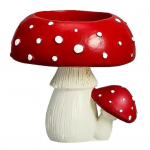 Punase seene k&uuml;&uuml;nlahoidja tee l&otilde;hnav k&uuml;&uuml;nla vaigu k&uuml;&uuml;nlajalg elutuba vannitoa t&ouml;&ouml;laua kaunistus