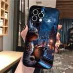 Valge kassi telefoni&uuml;mbris iPhone'ile Samsung Galaxy Redmi Xiaomi Oppo OnePlus Note SA 7 8 9 10 11 12 13 14 20 21 22 23 53 54 Pro Max Plus Ultra TPU Soft iPhone 6 or 6S