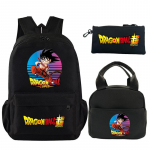 3 tk/komplekt Seljakott Dragon Ball Prinditud raamatukott l&otilde;unakoti pliiatsikarbiga Teismelise Lapse T&uuml;druku Poisi Koolikott Seljakott