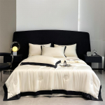 100% pestud siidist tekk suviseks tikandiks Sile j&auml;&auml;ga jahutav voodikate Siidine vooditekk Luksuslik suvine vooditekk 150x200cm 1PC