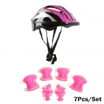 7 tk. komplekt Lapsed poisid T&uuml;drukud Kiiver P&otilde;lve Randmekaitse K&uuml;&uuml;narnukikaitsmed Lapsed Jalgrattas&otilde;idu Uisu Jalgratta Kiivri Kaitse