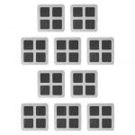 10/20/25/50/100 tk &Uuml;hekordsed juuste &auml;ravoolu kleebised P&otilde;randa &auml;ravooluv&otilde;rgu kleebised Lihtne eemaldada sileda veevooluga juuksep&uuml;&uuml;dja ​​du&scaron;i &auml;ravoolukate 10 pcs