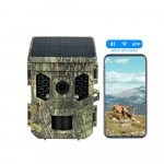 Wildlife Camera Solar Energy Trail Cam 4K koos 1080P Night Vision veekindla BT WiFi APP WiFi kamuflaaž