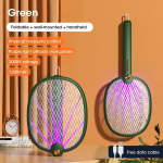 3-&uuml;hes s&auml;&auml;set&otilde;rjelamp Kokkupandav elektri&scaron;okk UV-valgus USB-laadimine K&auml;rbsep&uuml;&uuml;nis K&auml;rbsep&uuml;&uuml;nis Reket Suvine k&auml;rbsep&uuml;&uuml;s roheline