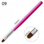 1 tk Nails Art Pintsli pliiats 3D Tips Muster fototeraapia Akr&uuml;&uuml;l UV geel pikendus Builder Coating V&auml;rvimispliiats DIY manik&uuml;&uuml;ri t&ouml;&ouml;riistad roosa