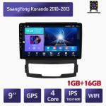 9-tolline Androidi autoraadio Carplay jaoks SsangYong Korando 2010-2013 Multimeedia videopleier GPS-navigeerimine WIFI 2+32GB 1+16GB