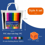 Montessori &Uuml;henduskuubikud Matemaatikam&auml;nguasjad 10 V&auml;rvi Ehitusklotsid Kaartide Komplekt Aritmeetika &Otilde;ppimine Kihelkond Hariduslikud M&auml;nguasjad Lastele