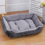 Kassivoodi koeravoodid Pet Kennel Square Palus rahustavad voodipadjad keskmisele v&auml;ikesele koerale Lemmikloomatarbed Aksessuaarid XL (75X55CM) hall
