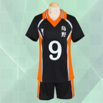 Anime Haikyuu Cosplay kost&uuml;&uuml;m Karasuno keskkooli v&otilde;rkpalliklubi Hinata Shyouyou Kageyama spordir&otilde;ivad kampsunid Halloweeni kingitused S