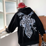 West Coast Choppers Cross Frame Graphics Hoodie Meeste Mood Vintage T&auml;navar&otilde;ivad Meeste Suured dressipluusid Meeste Fliisist kapuutsid 5XL