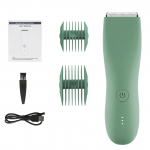 Kehatrimmer meestele Valutu epilaator Laetav pardel tundlikele piirkondadele Bikini elektriline epilaator Kehakarvade trimmeri komplekt roheline