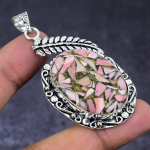 Copper Pink Opal Gemstone 925 Steling Silver Jewelry Pendant 2.56 p2h40