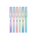 6 tk/komplekt Gradient v&auml;rvilised kustutuskummiga igavesed pliiatsid, igavene tindivaba kirjutuspliiats kooli kontorisse