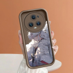 Pehme silikoonist ruudukujuline redelprintimise mustriga telefoni korpus, t&auml;iskaanega kaamera p&otilde;rutuskindel kummist &uuml;mbris Huawei Honori jaoks Huawei Mate 30 Pro pruun