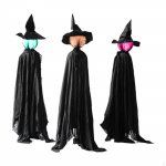 3 tk Halloweeni v&otilde;luri lamp.Simulatsioonilamp .Hoovi muru aiapeo m&auml;nguasjad. &Otilde;u Naljakas