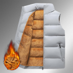 Meeste s&uuml;gis-talvine sametvest, teismeliste &otilde;pilaste paksustatud termiline vabaaja termiline p&uuml;stkraega vest M