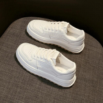 Panda lauajalatsid nahast platvormiga valged kingad naiste varas&uuml;gis uued mitmek&uuml;lgsed &uuml;li&otilde;pilaste vabaajaspordijalatsid 35