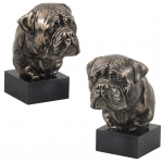 Bullmastiff - Dog statue, bust on stone base, sculpture, trophy for dog show by Art-Dog brand pruun