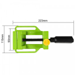 Allsome 1 tk Alumiiniumist Puurpingi Kruustangid Puurmasina Klambrid BG-6257 roheline