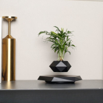 Loominguline piiri&uuml;lene magnetlevitatsiooniga lillepott kodu ja kontori sisekujunduseks Ordinary floating potted plants gray