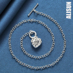 925 Sterling h&otilde;be AAA tsirkoonist TO kaelakee Moodsad pulmaehted 45CM