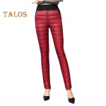 Naiste puuvillased p&uuml;ksid elastsed k&otilde;rge v&ouml;&ouml;kohaga sirge s&auml;&auml;rega pikad taskutega p&uuml;ksid, v&auml;rviga paksendatud tepitud p&uuml;ksid L kuninglik sinine v&auml;rv