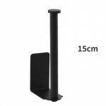 1 tk seinakinnitusega tualettpaberi hoidik roostevabast terasest vannitoa k&ouml;&ouml;gi rullpaberi tarvikute salvr&auml;tikuhoidikud 15cm must