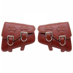 Mootorratta veekindel kott Mootorratta sadulakott Pu Nahast Mootorratta k&uuml;lgmine t&ouml;&ouml;riistakott Ukse pagasi jaoks Sportster XL 883 1200 pruun