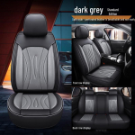 Luksuslik t&auml;isnahast autoistmepadi, t&auml;ielikult kattev universaalsetele istmetele 2024. aasta mudelile Full-Cover Leather Seat Set