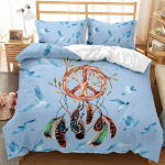 Unep&uuml;&uuml;dja Tekikott Sulg Lilla Unep&uuml;&uuml;dja Voodipesukomplekt Maagiline S&uuml;mbol Eksootiline Pol&uuml;ester Tekikott Kahekordne Queen King 70x133cm 2pcs