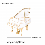 Korea P&auml;rsonaliseeritud Keskkonnas&otilde;bralik Sulam R&otilde;ivad, V&auml;ike Klaveri Pross, Teemantidega Kaunistatud Muusikainstrumendi Korsaažin&otilde;el