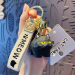 Vaigust puidust nikerdatud kassi v&otilde;tmehoidja armas multikas loomade v&otilde;tmehoidja loominguline peen v&otilde;tmehoidja koti ripats lastele kingitus