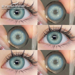 EYESHARE 1 Pair Holland Yearly Contact Lenses Blue Colored Eye Contacts Natural Gray Pupils For Men