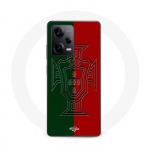 Coque Maniacase pour Xiaomi Redmi Note 12 Pro 5G portugal logo vert et rouge