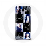 Coque Maniacase pour Samsung Galaxy A6 2018 Blackpink Signature Photo Jennie Jisoo Lisa Rose