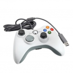 Contr&ocirc;leur Manettes USB filaire Gamepad Game pad Joypad pour Xbox 360 / PC - blanc