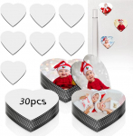 30 tk 7,5 * 5,5 cm sublimatsioonimagneti toorikud Sublimatsiooniga t&uuml;hjad k&uuml;lmikumagnetid, mis on kohandatud isetegemise k&ouml;&ouml;gikontori dekoratiivesemete jaoks