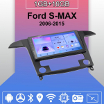 Android Carplay Autoraadio Ford S-MAX 2006-2015 jaoks Multimeediam&auml;ngija Pea&uuml;ksus Stereo GPS-navigatsioon BT WIFI 2+32GB 1+16GB
