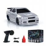 Uus 2.4G RC Drift Mini Auto 1/43 4WD Kaugjuhitav Auto Suure Kiirusega Nelikvedu Raadiojuhitav Mini V&otilde;idus&otilde;iduauto Mudel Poisi M&auml;nguasi Kingitus valge