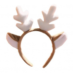 J&otilde;ulupeapael Pehme p&otilde;hjap&otilde;dra sarvek&otilde;rvade peapael Universaalne j&otilde;ulude juuste aksessuaar t&auml;iskasvanutele lastele pidulik kost&uuml;&uuml;m valge