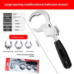 Reguleeritav alumiiniumsulamist vannitoavalamu ja segisti mutriv&otilde;ti handle without label, English card holder must