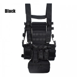 Taktikalised lahingvestid meeste jahivest paintballim&auml;ngu kokkupakitav rinnarig Molle rihmaga, eemaldatav tasku. kamuflaaž/khaki