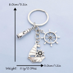 Rool, purjekas, majakas, kirjad, hea s&otilde;ber meres&otilde;idu v&otilde;tmehoidja, Columbuse p&auml;eva m&auml;lestusm&auml;rgi v&otilde;tmehoidja seljakoti ripats