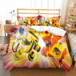 Groudon Laste Kunstiline Tekikate Komplekt King Queen Double Full Twin Single Suurusega Voodipesu Komplekt EU single(135x200cm) yellow