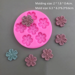 1 tk kirsi&otilde;ie virsiku&otilde;ie silikoonvorm isetehtud koogikaunistused vormivaht &scaron;okolaadij&auml;&auml;kandik k&ouml;&ouml;gi k&uuml;psetusvorm