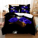 Roosiaia voodipesukomplekt Tekikotikomplekt 3D voodipesu Digitaaltr&uuml;kk Voodipesu Queen-suuruse voodipesukomplekt Moedisain 140x200cm 3pcs