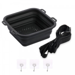 Silikoonist j&auml;&auml;vannit&uuml;nn Kokkupandav vannivanni j&auml;&auml;vanni &auml;mber, parandatud vereringlus, kiire jahutus j&auml;&auml;du&scaron;it&uuml;nn, reisimine must