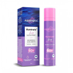 Aqualogica Illuminate+ Dewy p&auml;ikesekaitsekreem k&otilde;ikidele nahat&uuml;&uuml;pidele Spf 50+ Pa++++|Kaitse UV-kiirguse/B&Blue Light'i eest | Helendava p&auml;ikesekaitsega naha jaoks