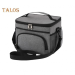 Isoleeritud s&ouml;&ouml;gikott, lekkekindel jahutuskott mitme taskuga, suure mahutavusega t&otilde;mblukuga suletav k&auml;epidemega l&otilde;unas&ouml;&ouml;gikonteiner must